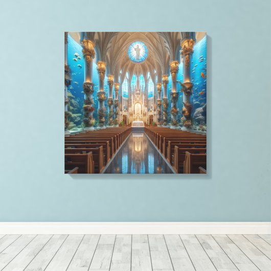 Kapelle Leinwanddruck (Insitu (Holzboden))