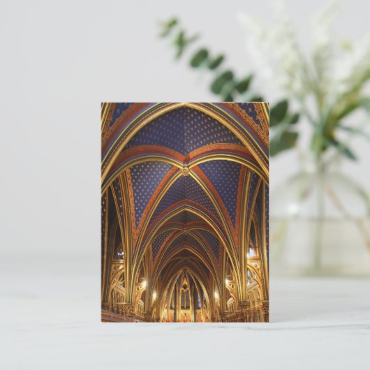 Kapelle Paris Postkarte (Stehend Vorderseite)