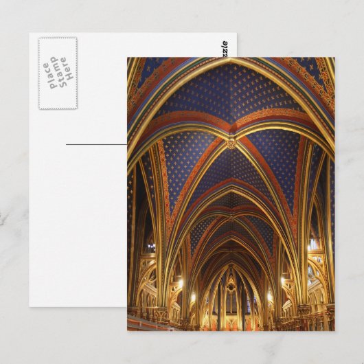 Kapelle Paris Postkarte (Vorne/Hinten)