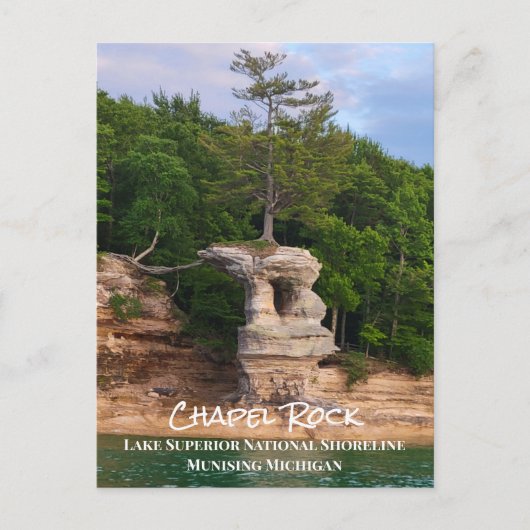 Kapelle Rock Lake Superior National Shoreline Postkarte (Vorderseite)