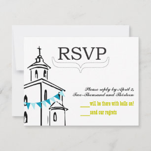 Kapelle RSVP-Größe für RSVP-Umschläge RSVP Karte