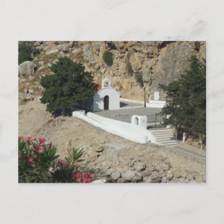 Kapelle, St Paul's Bay, Lindos, Rhodos. Postkarte