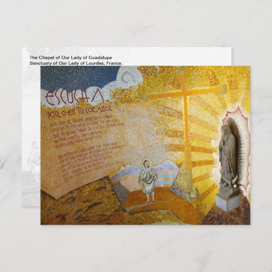 Kapelle unserer Dame von Guadalupe, Lourdes, Frank Postkarte (Vorne/Hinten)