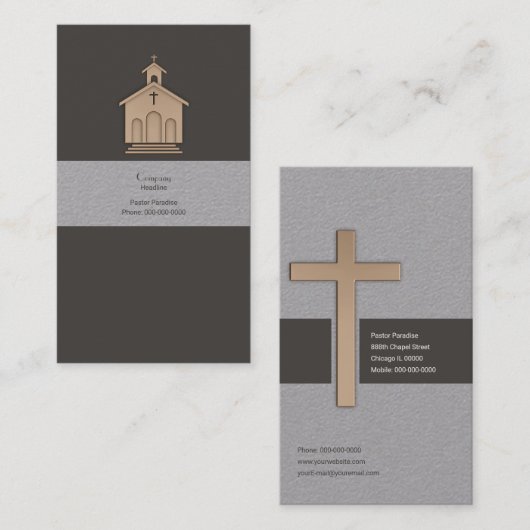 Kapelle Visitenkarte (Vorne/Hinten)