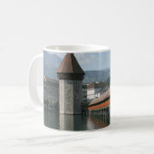 Kapellen-Brücke, Luzerne, die Schweiz Kaffeetasse (Vorderseite Links)