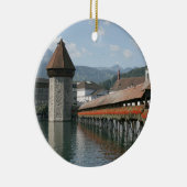 Kapellen-Brücke, Luzerne, die Schweiz Keramikornament (Rechts)