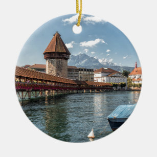 Kapellen-Brücken-Luzerne, die Schweiz Keramik Ornament