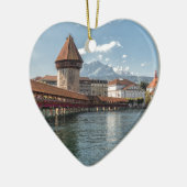 Kapellen-Brücken-Luzerne, die Schweiz Keramikornament (Links)