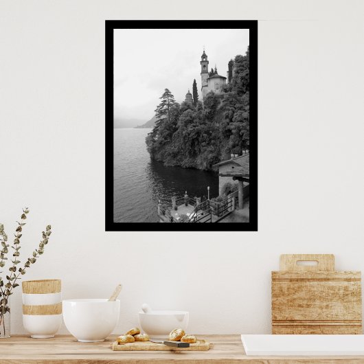 Kapellenansicht B&W Poster (Küche)