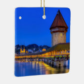 Kapellenbrücke, Kapellbrucke, Luzerne, die Schweiz Keramikornament (Rechts)