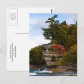Kapellgestein im Herbst Postkarte (Vorne/Hinten)