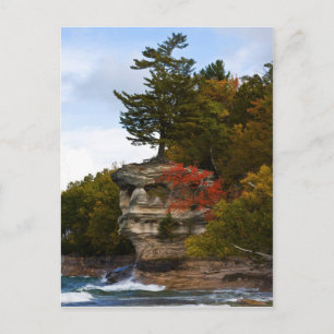 Kapellgestein im Herbst Postkarte