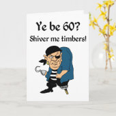 Kapern Sie 60. Geburtstag Karte (Gelbe Blume)