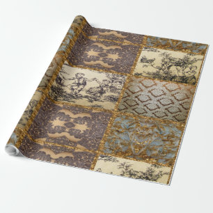 Kapetingische Elegante Steppdecke Geschenkpapier