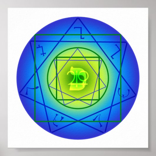 Kaph Sigil - Geld, Expansion, Schönheit Poster (Vorne)