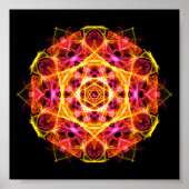 Kapha Dosha Balancing Ayurveda Mandala Poster (Vorne)