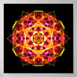 Kapha Dosha Balancing Ayurveda Mandala Poster