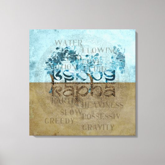 KAPHA DOSHA - Wrapped Canvas Leinwanddruck (Vorderseite)