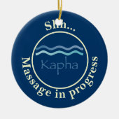 Kapha (Wasser) Massage Tür Hänge Keramik Ornament (Vorne)