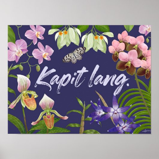 "Kapit lang" (Hang dort hinein) Philippino Motivie Poster (Vorne)