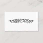 Kapitalanleger mit echtem Anwesen | Logo des Hause Visitenkarte (Rückseite)