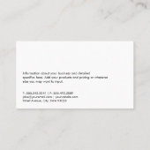 Kapitalanleger mit echtem Anwesen | Vermögensverwa Visitenkarte (Rückseite)