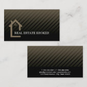 Kapitalanleger mit echtem Anwesen | Zuhause-Symbol Visitenkarte (Vorne/Hinten)