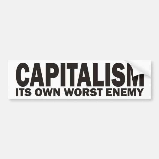Kapitalismus Autoaufkleber (Vorne)