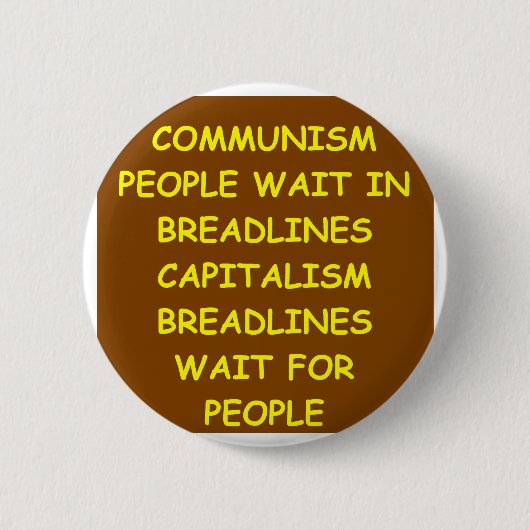 Kapitalismus Button (Vorderseite)