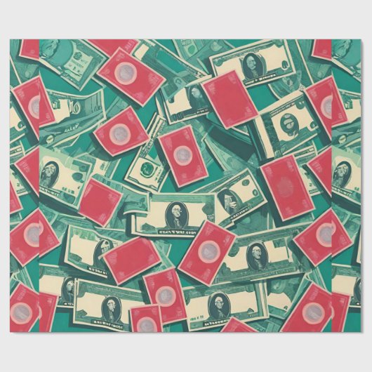 "Kapitalismus: Die Reichen reicher machen seit jeh Geschenkpapier (Flach)