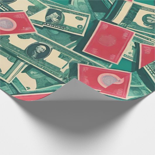 "Kapitalismus: Die Reichen reicher machen seit jeh Geschenkpapier (Ecke)