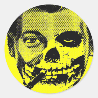 Kapitalismus macht Spaß Runder Aufkleber