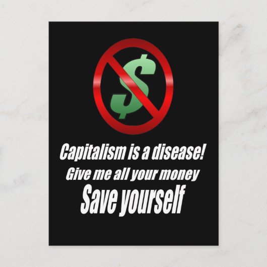 Kapitalismus Postkarte (Vorderseite)