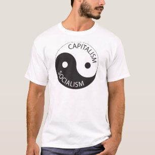 Kapitalismus, Sozialismus; Yin, Yang T-Shirt
