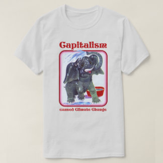 Kapitalismus verursachte den Klimawandel T-Shirt
