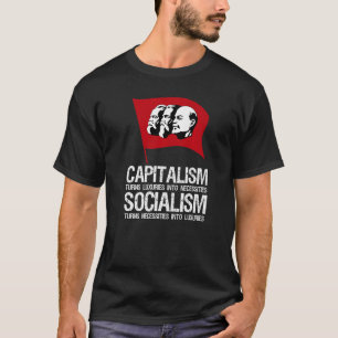 Kapitalismus Vs Sozialismus Anti Kommunistisch Pro T-Shirt