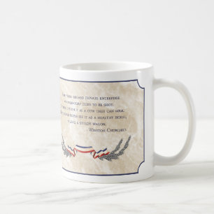 Kapitalismus - Winston Churchill Kaffeetasse