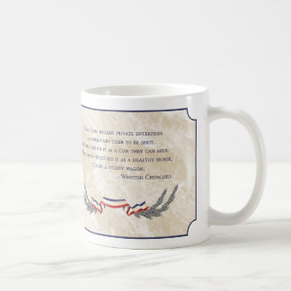 Kapitalismus - Winston Churchill Kaffeetasse