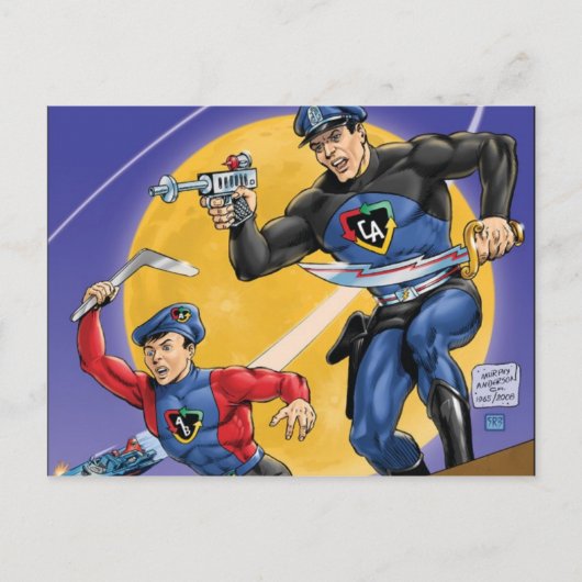 Kapitän Action Classic Postkarte (Vorderseite)