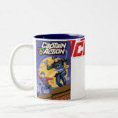 Kapitän Action Retro Coffee Mug Zweifarbige Tasse (Links)