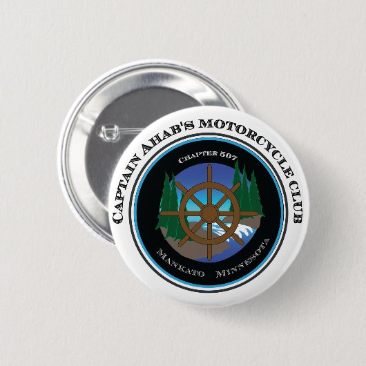 Kapitän Ahabs Motorcycle Club Button (Vorne & Hinten)