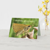 Kapitän am Geburtstag von Milkweed Karte (Gelbe Blume)