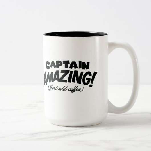 Kapitän Amazing Mug Zweifarbige Tasse (Rechts)