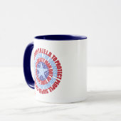 Kapitän America Alias Typografie Shield Tasse (Vorderseite Links)