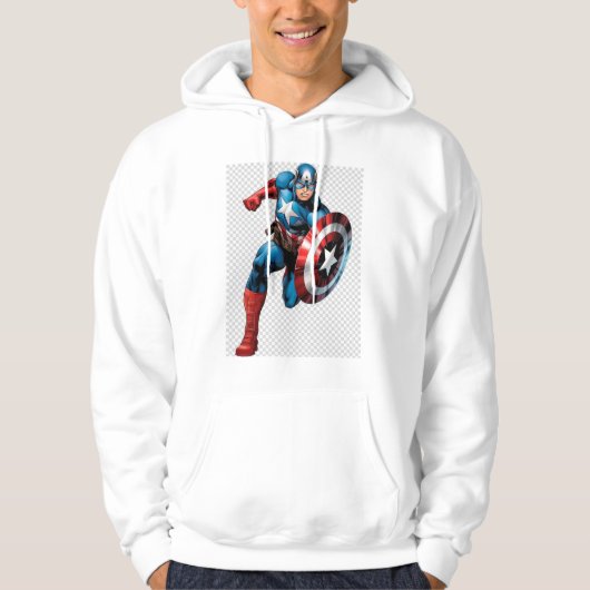 Kapitän Amerika Hoodie (Vorderseite)