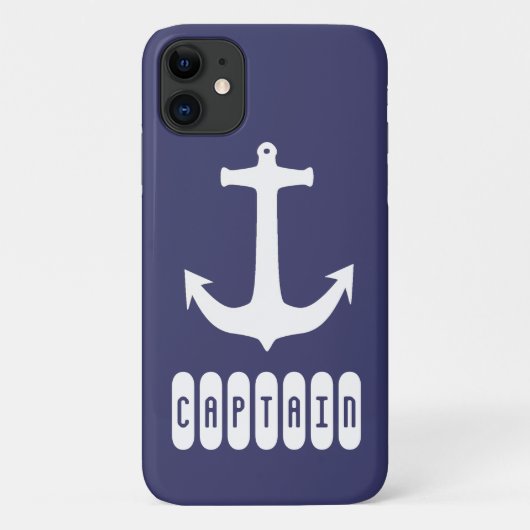Kapitän Anchor Sea Sailing Case-Mate iPhone Hülle (Rückseite)