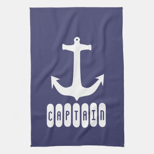 Kapitän Anchor Sea Sailing Geschirrtuch (Vertikal)