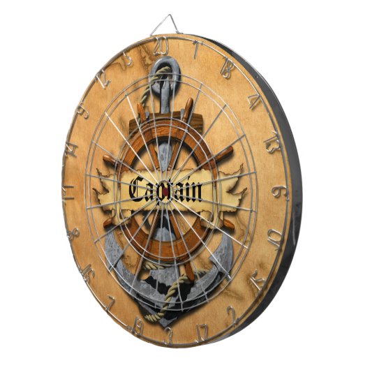Kapitän Anchor und Rad Dartscheibe (Vorderseite rechts)