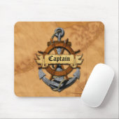 Kapitän Anchor und Rad Mousepad (Mit Mouse)