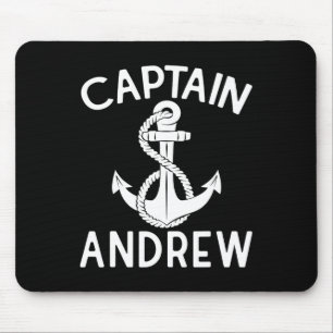 Kapitän Andrew Boot Boot Yacht Schiff Anker Mousepad